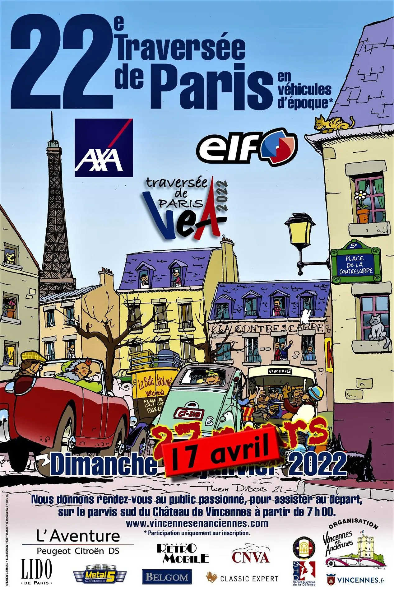 Affiche de la traversée de Paris