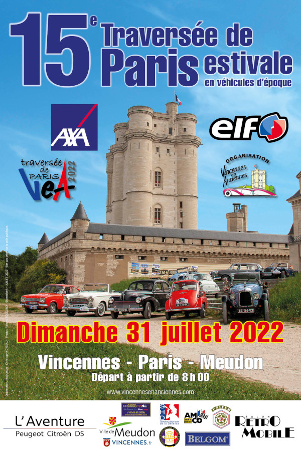 Affiche officielle Vincennes en Anciennes