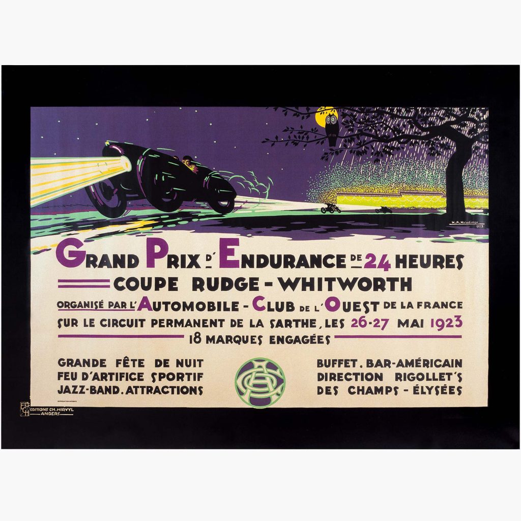 Affiche 24H du Mans 1923