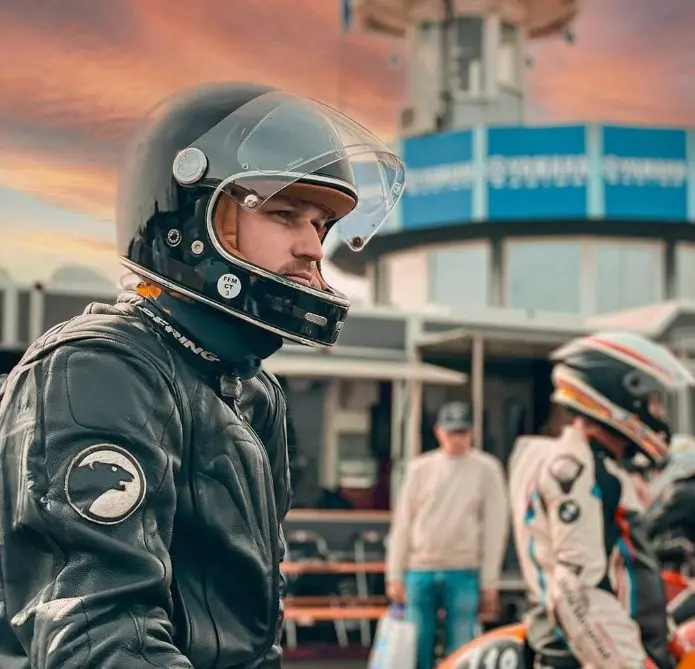 Casque de moto et scooter vintage