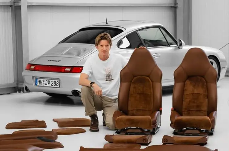 Justin Placek et Porsche classique